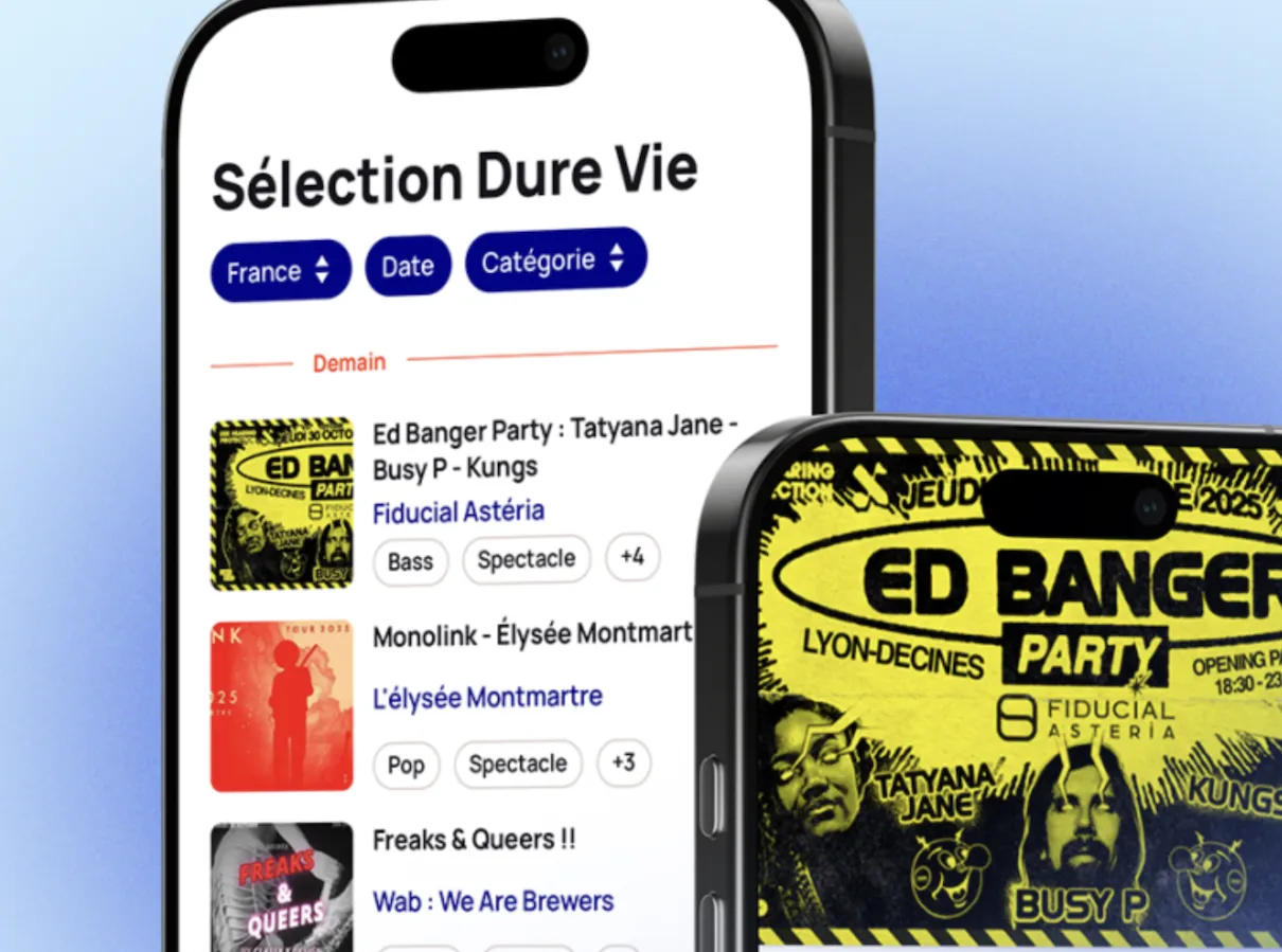 Durevie lance la première application géolocalisant tous les événements culturels en France et en Europe - ©Durevie